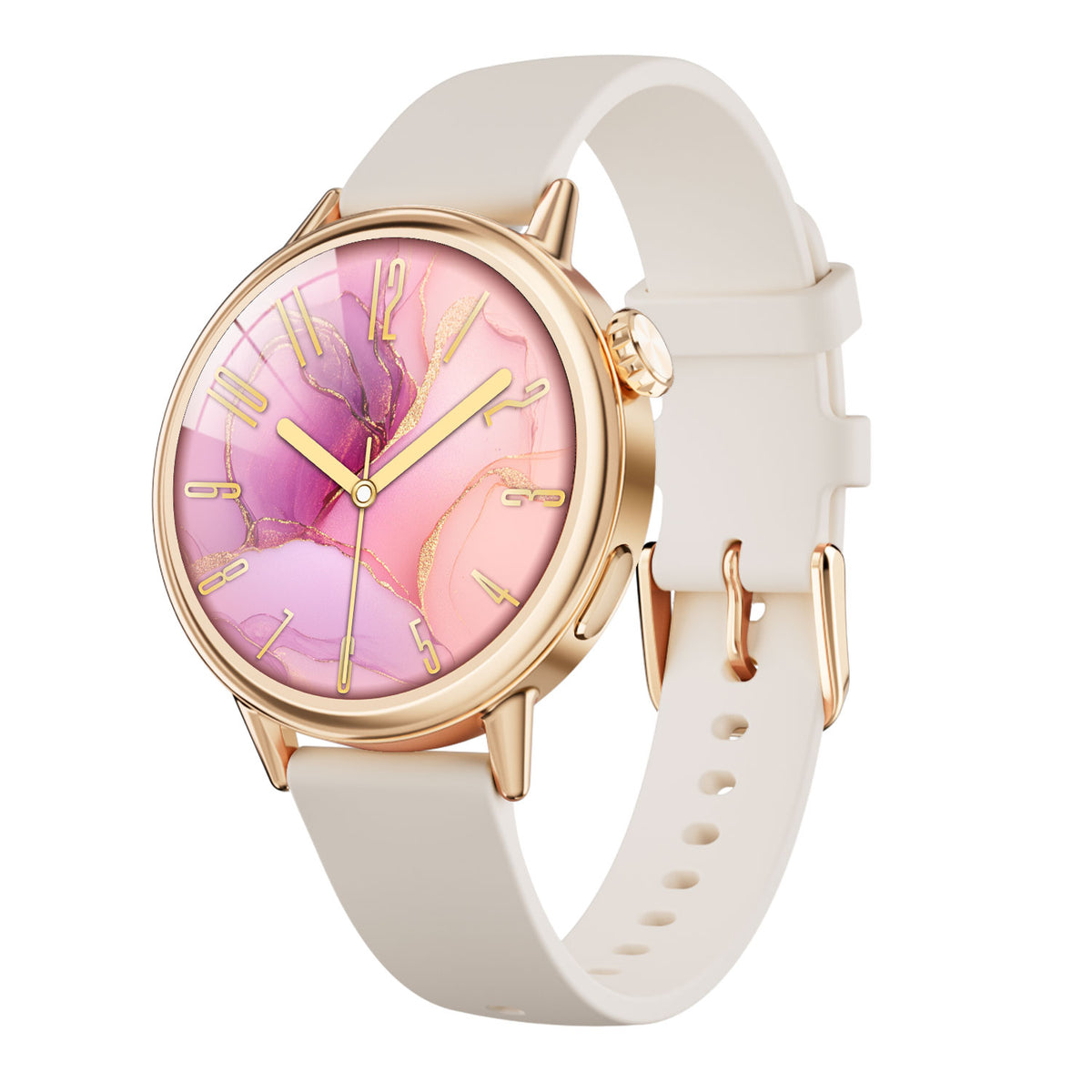 TOOBUR DR07 Small Smart Watch for Women, 1.1'' AMOLED Screen Smartwatc